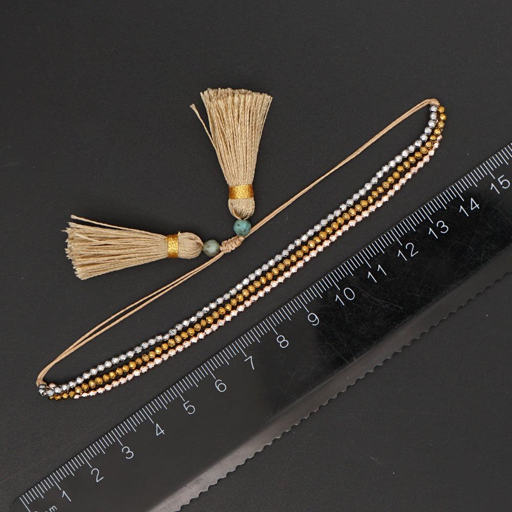 Wholesale Bohemian Seashell Daisy Glass Bracelet
